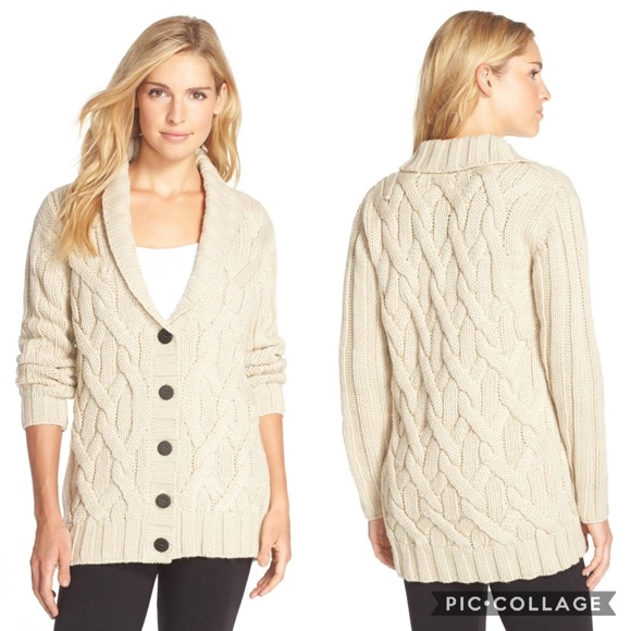 UGG Sweaters - UGG Margie Cableknit Cardigan Sweater